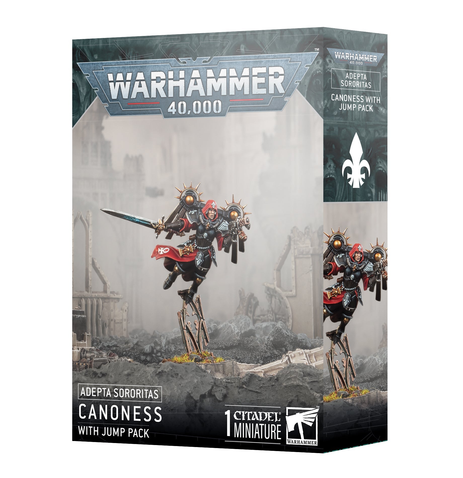 Adepta Sororitas Canoness With Jump Pack - Dark Crystal Cards