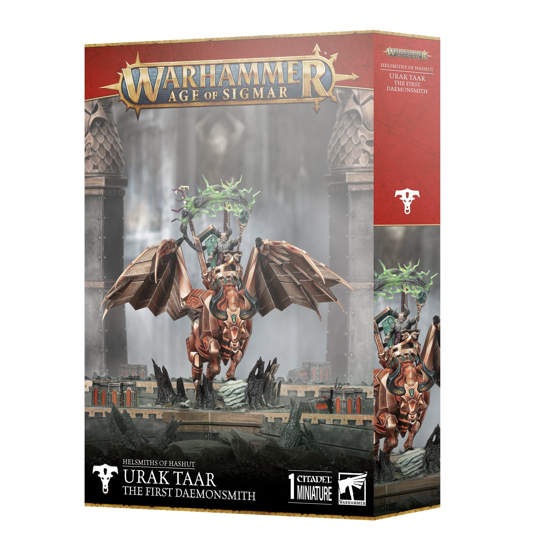 Age of Sigmar Helsmiths of Hashut Urak Taar the First Daemonsmith Pre - Order - Dark Crystal Cards