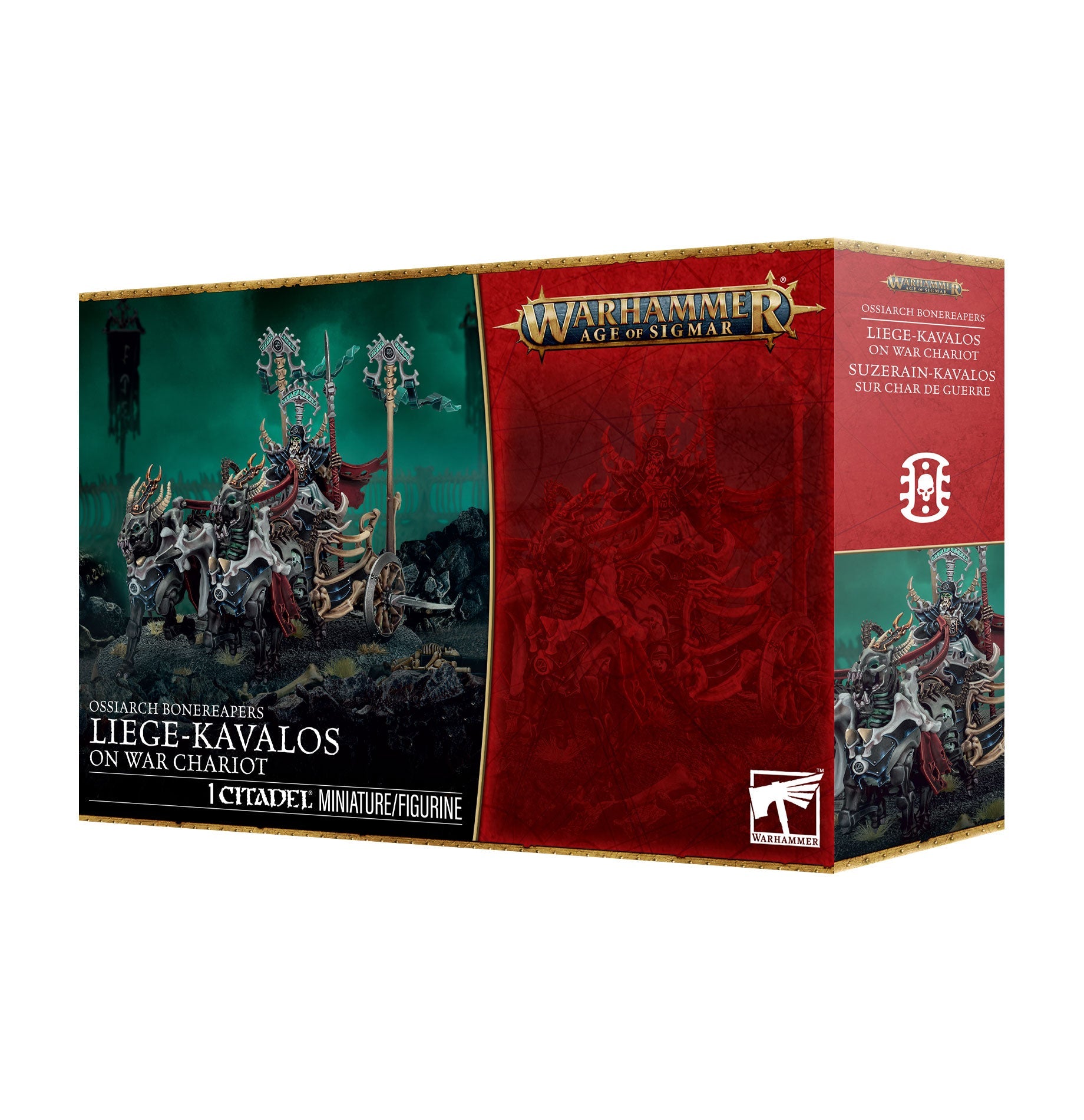 AOS Ossiarch Bonereapers Liege Kavalos on the War Chariot Pre - Order - Dark Crystal Cards