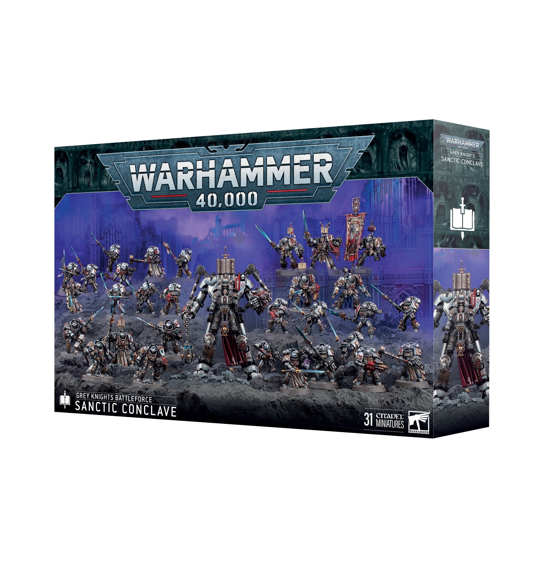 Battle Force Grey Knights Sanctic Conclave Pre - Order - Dark Crystal Cards