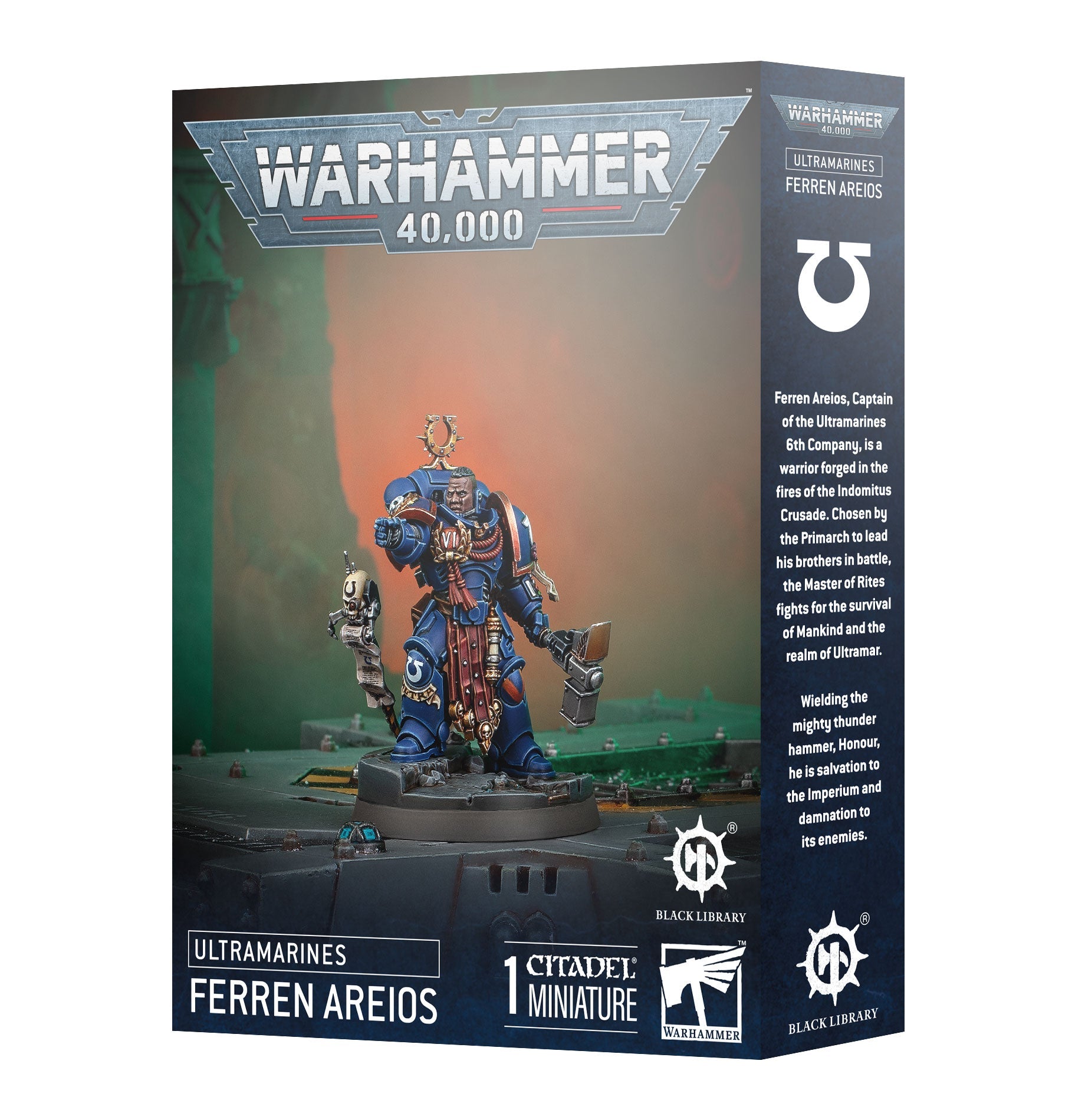 Black Library Ultramarine Captain Ferren Areios Pre - order - Dark Crystal Cards