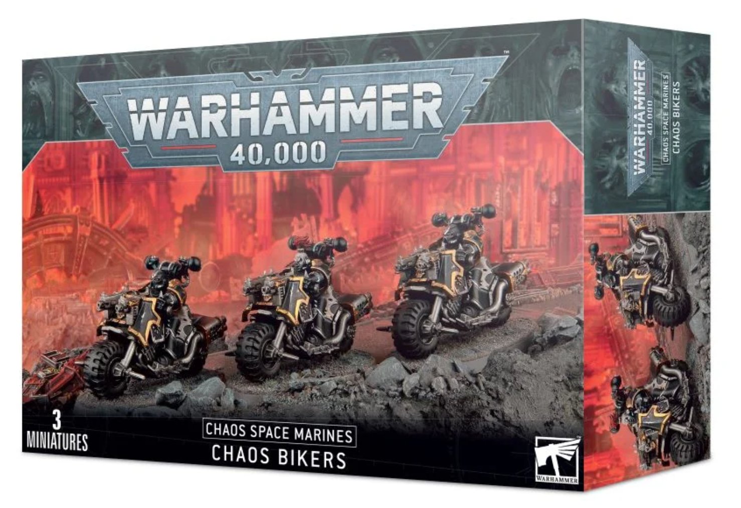 Chaos Space Marines Chaos Bikers - Dark Crystal Cards
