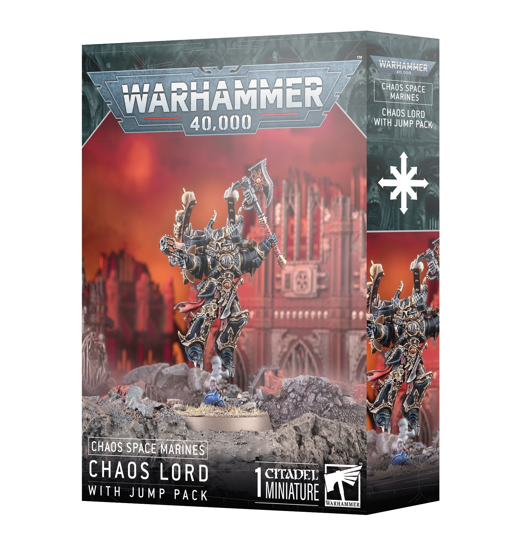 Chaos Space Marines Chaos Lord with Jump Pack - Dark Crystal Cards