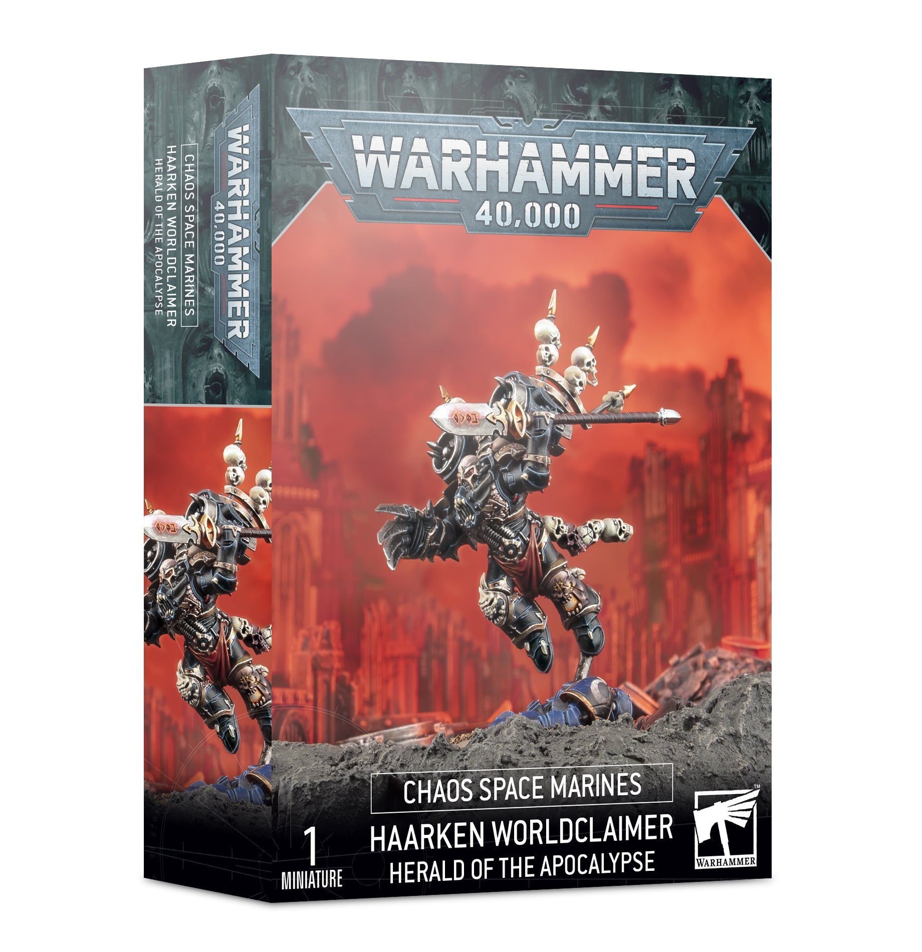 Chaos Space Marines Haarken Worldclaimer - Dark Crystal Cards