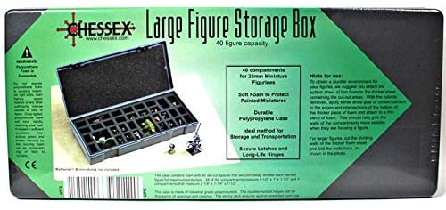 Chessex Large Figure Storage Box: (RPGs) 40 Figure - Dark Crystal Cards