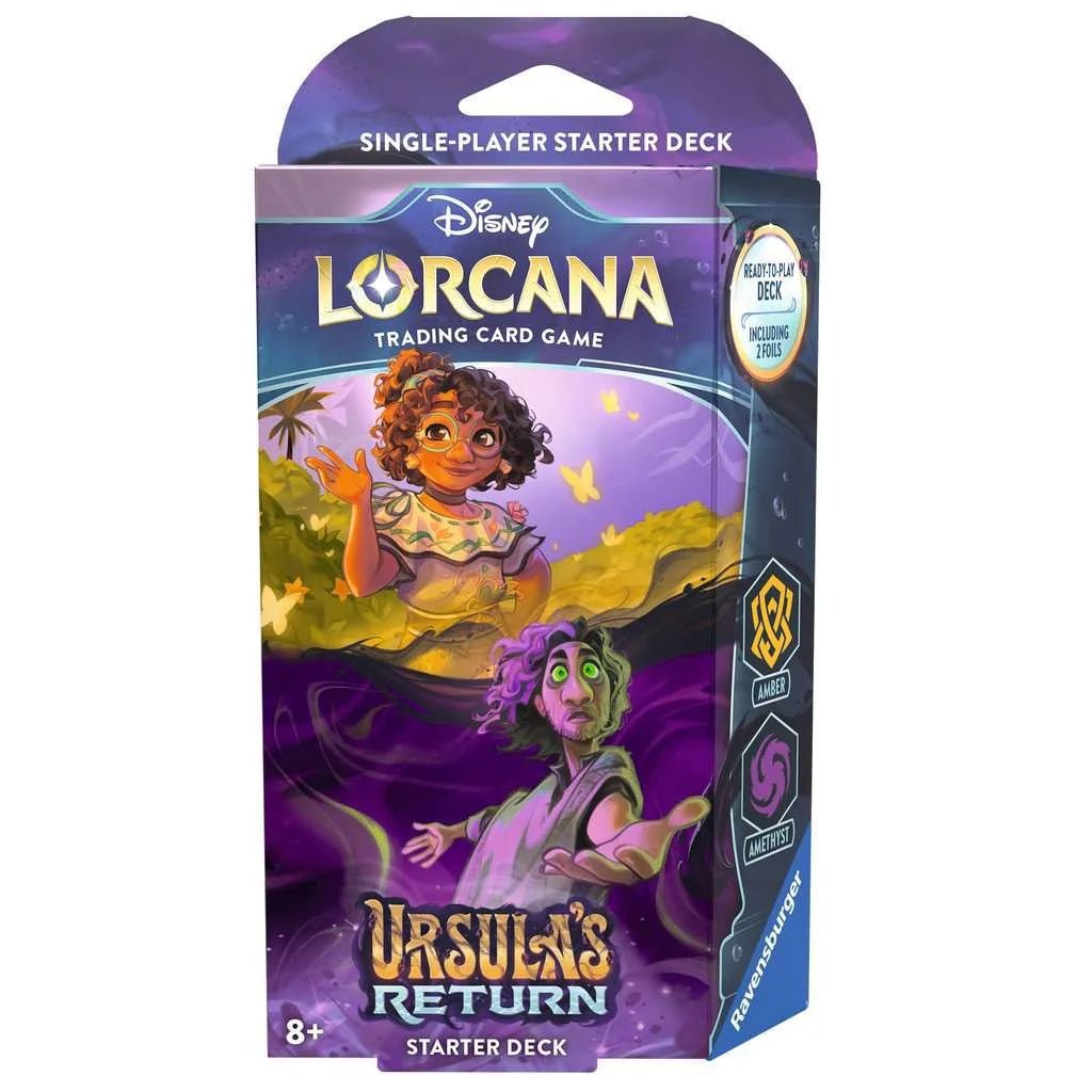 Disney Lorcana Ursulas Return Starter Deck Amber / Amethyst - Dark Crystal Cards