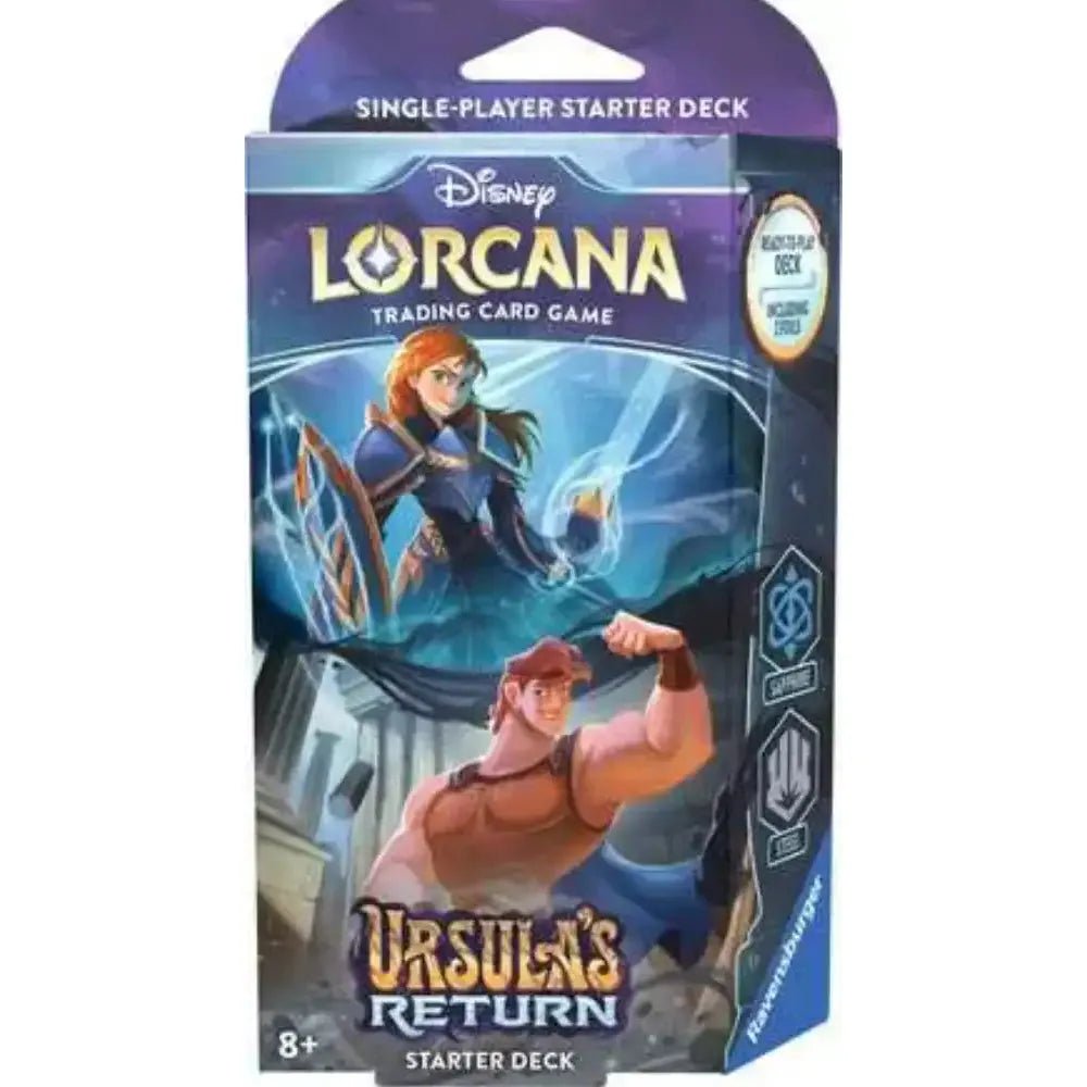 Disney Lorcana Ursulas Return Starter Deck Sapphire / Steel - Dark Crystal Cards