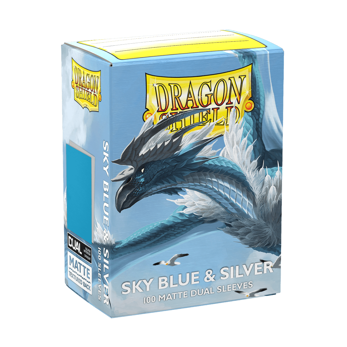 Dragon Shield Dual Sleeve 100 ct - Sky Blue and Silver - Dark Crystal Cards
