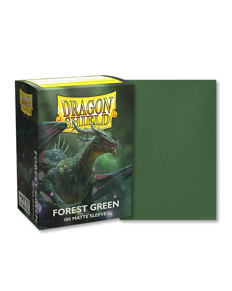 Dragon Shield Standard Sleeve 100ct - Forest Green - Dark Crystal Cards