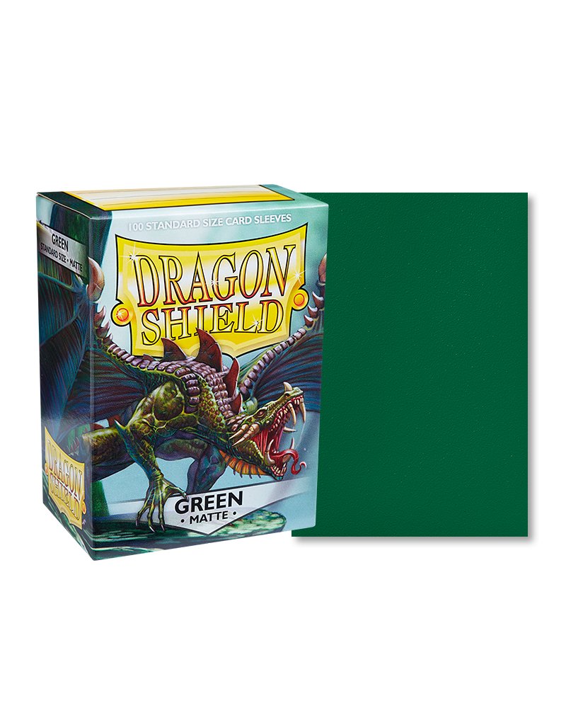 Dragon Shield Standard Sleeve 100ct - Green - Dark Crystal Cards