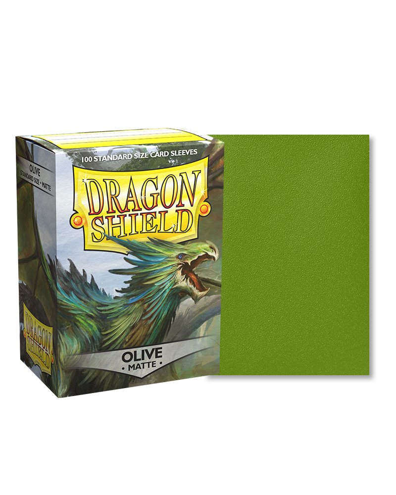 Dragon Shield Standard Sleeve 100ct - Olive - Dark Crystal Cards