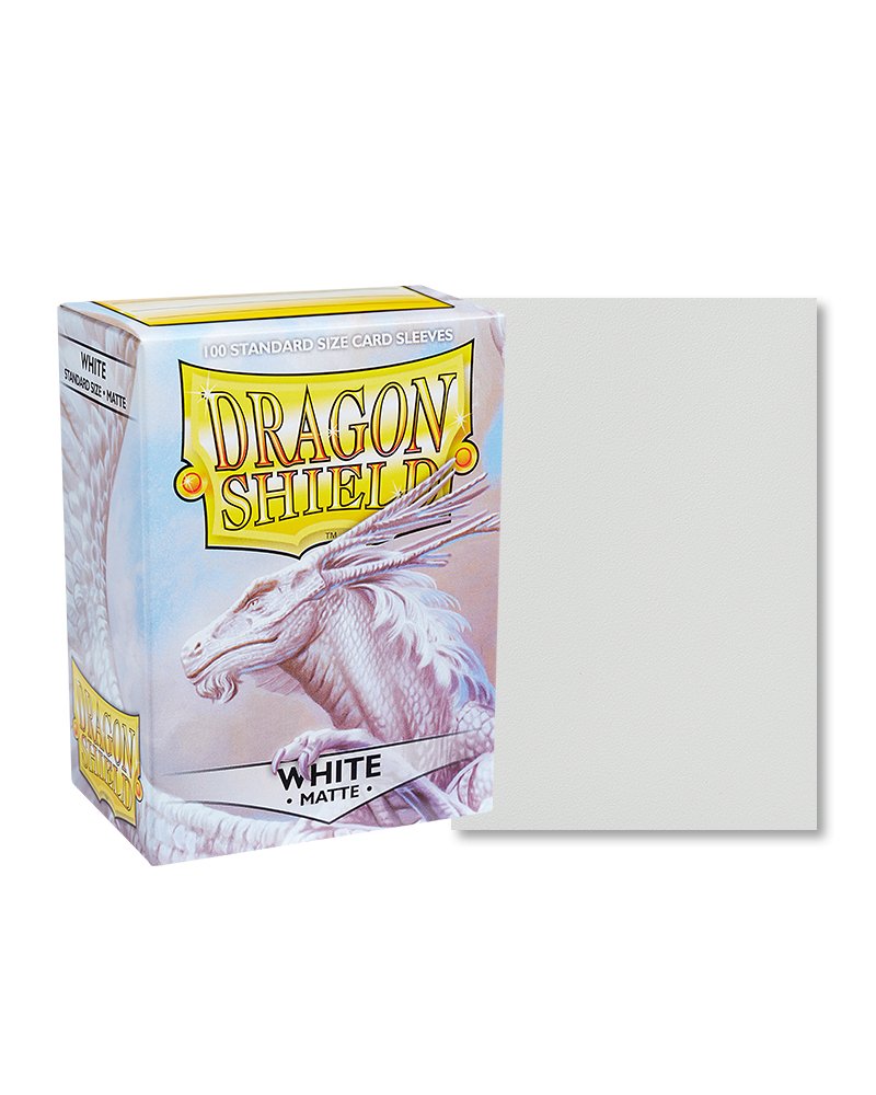 Dragon Shield Standard Sleeve 100ct - White - Dark Crystal Cards
