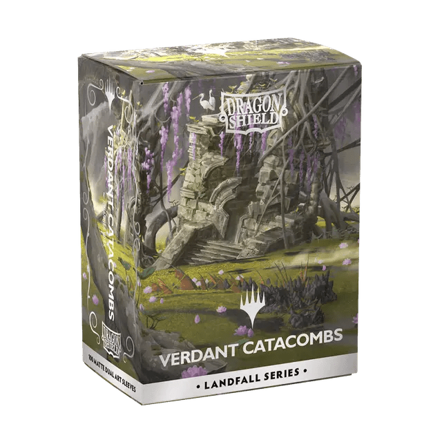 Dragon Shield X Magic the Gathering Landfall Series 100ct - Verdant Catacombs - Dark Crystal Cards