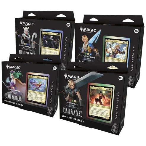Final Fantasy Commander decks set of 4 Pre - order - Dark Crystal Cards