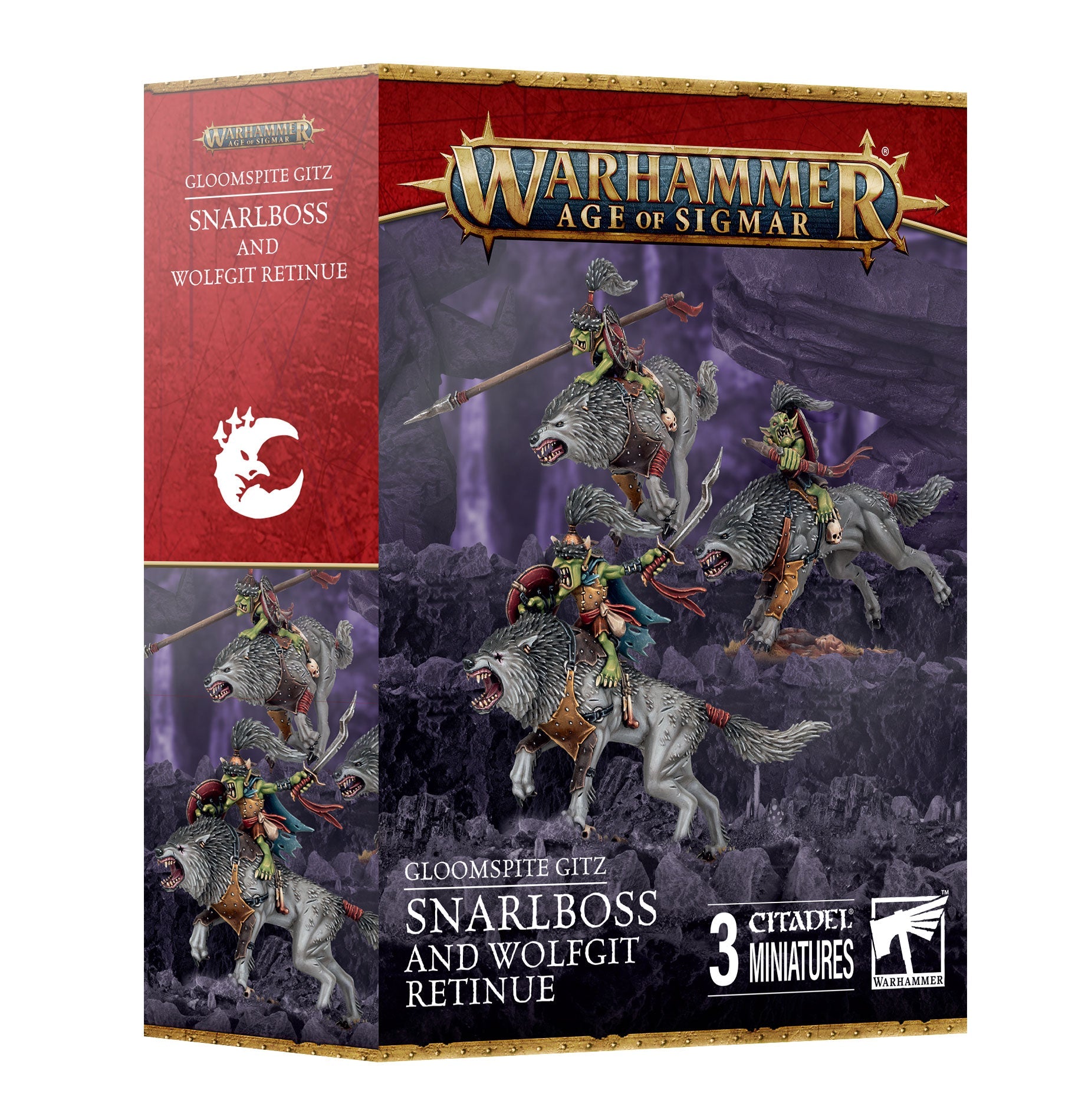 Gloomspite Gitz Snarlboss and Wolfgit Retinue Pre - order - Dark Crystal Cards