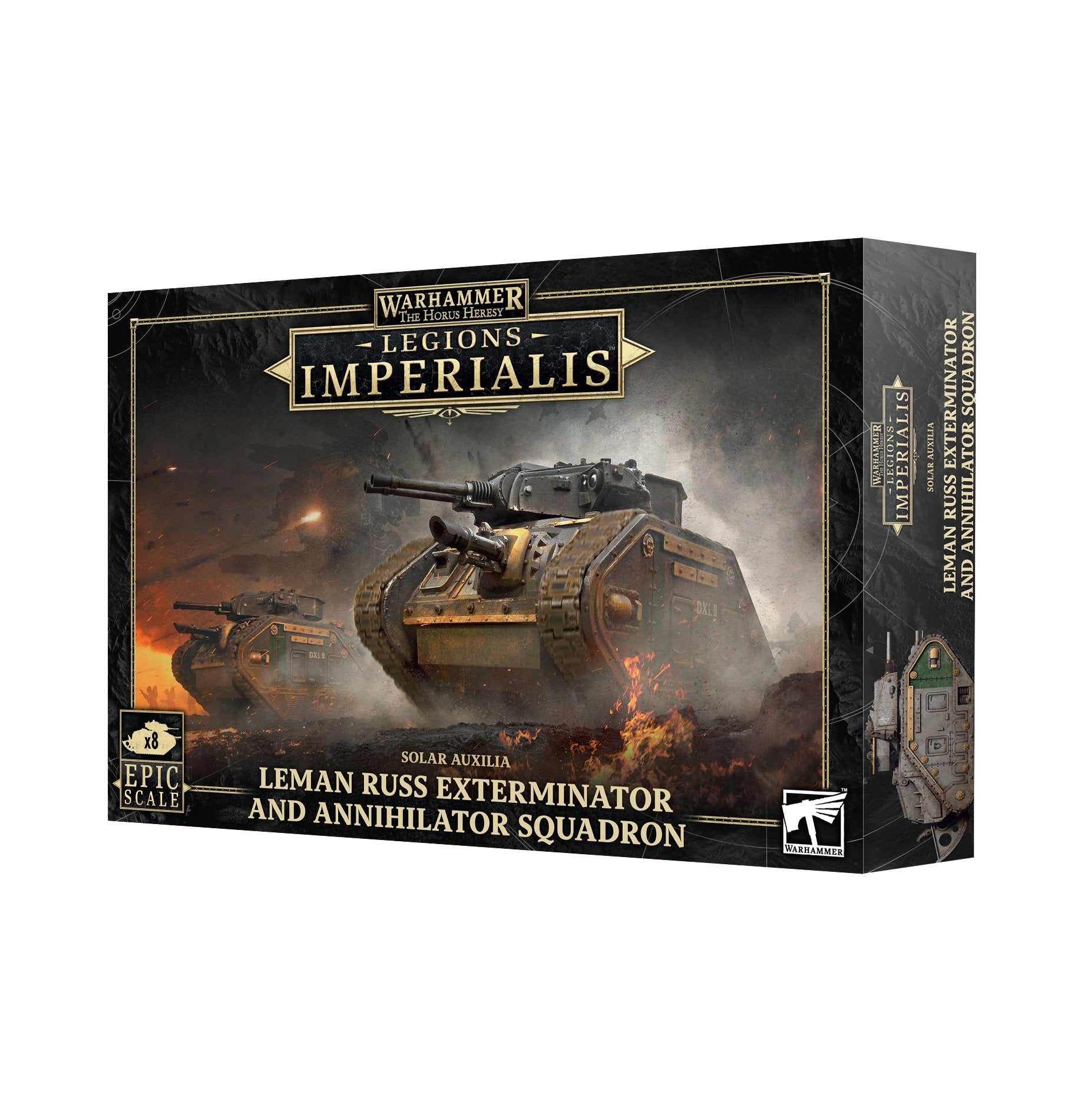Horus Heresy Legions Imperialis Leeman Russ Exterminator and Annihilator Squadron Pre - order - Dark Crystal Cards