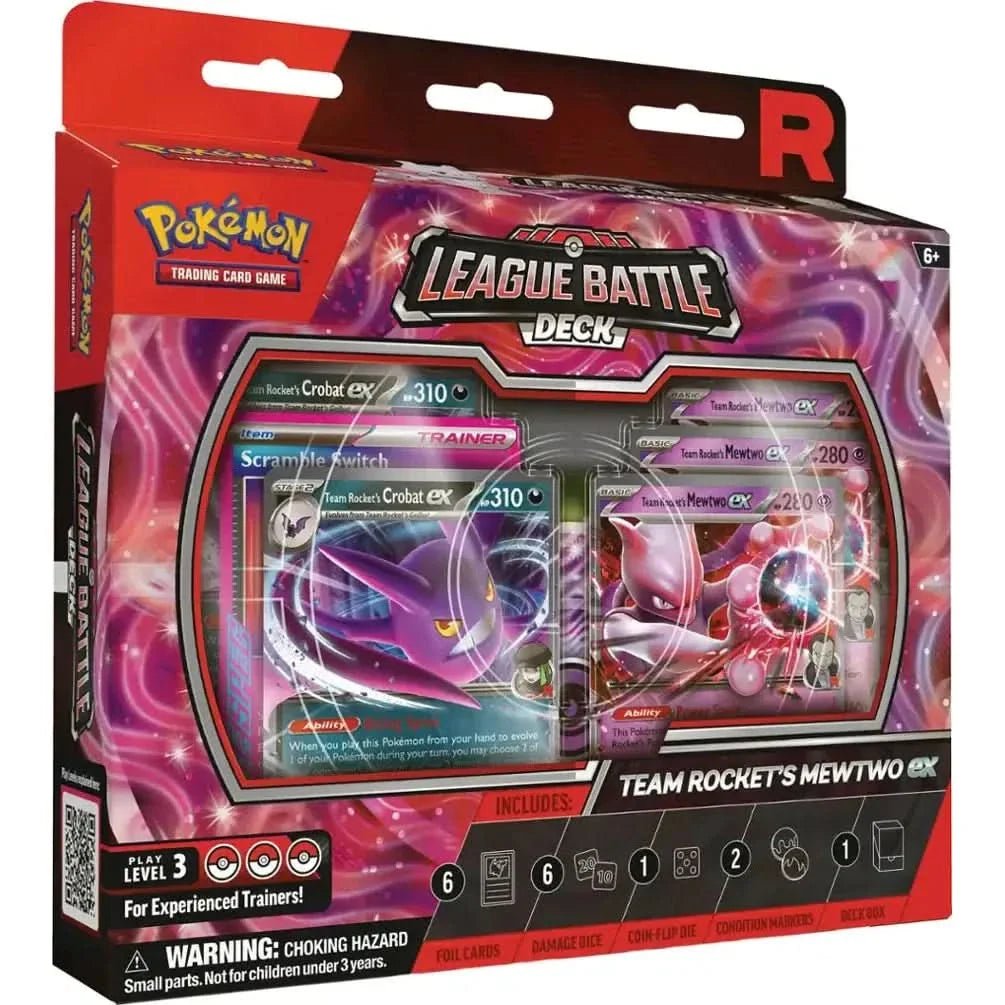 League Battle Deck Team Rockets Mewtwo - Dark Crystal Cards