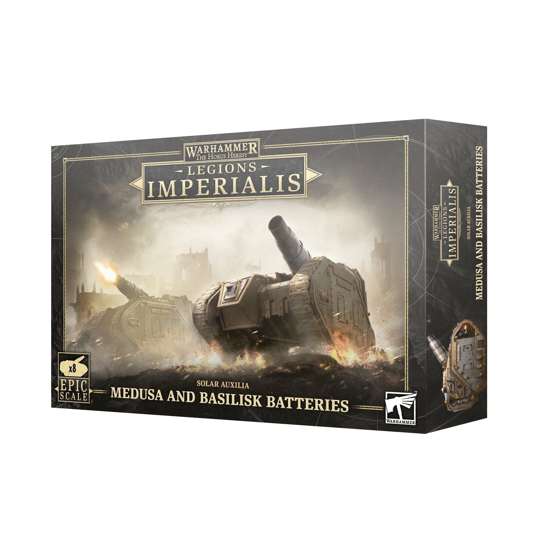 Legions Imperialis Solar Auxilia Basilisks and Medusas Batteries - Dark Crystal Cards