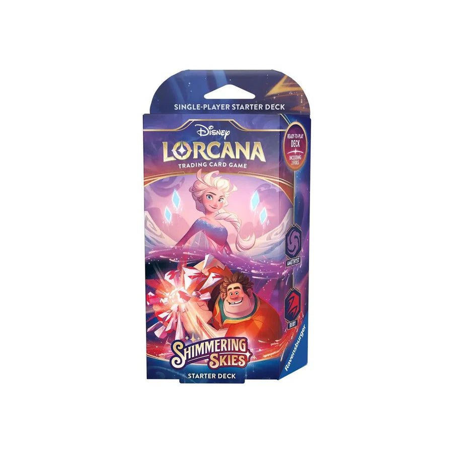Lorcana Shimmering Skies Starter Deck Amethyst/Ruby - Dark Crystal Cards