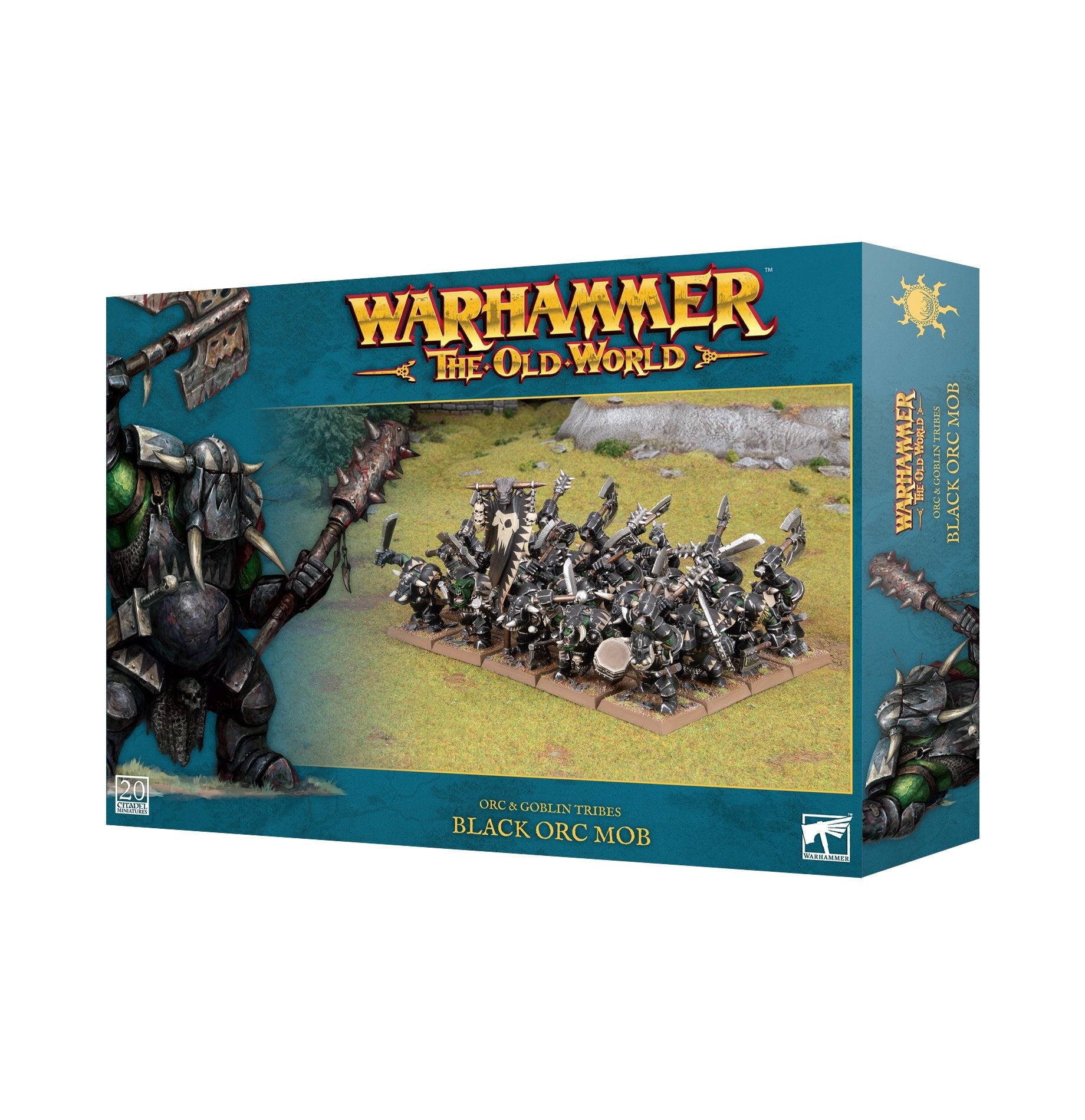 Old World Orc and Goblin Tribes Black Ork Mob - Dark Crystal Cards