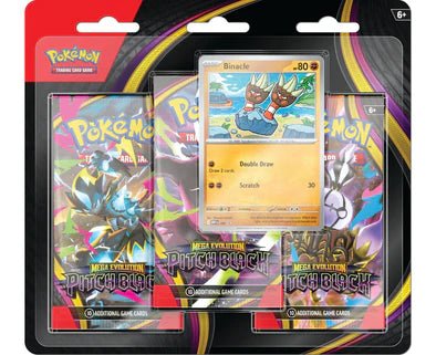 Pokemon Pitch Black 3-Pack Blister - Dark Crystal Cards