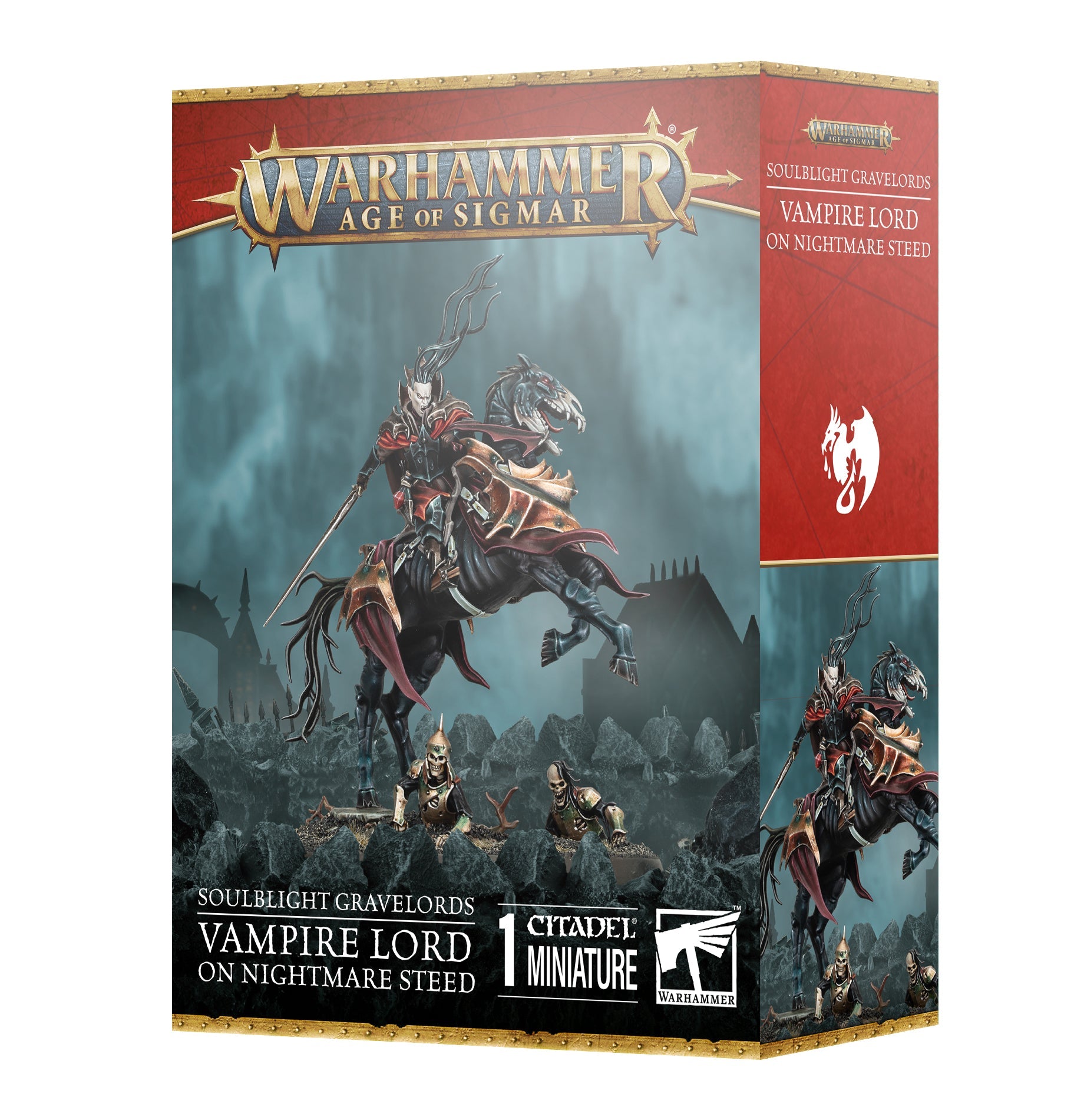 Soulblight Gravelords Vampire Lord on Nightmare Steed Pre - order - Dark Crystal Cards