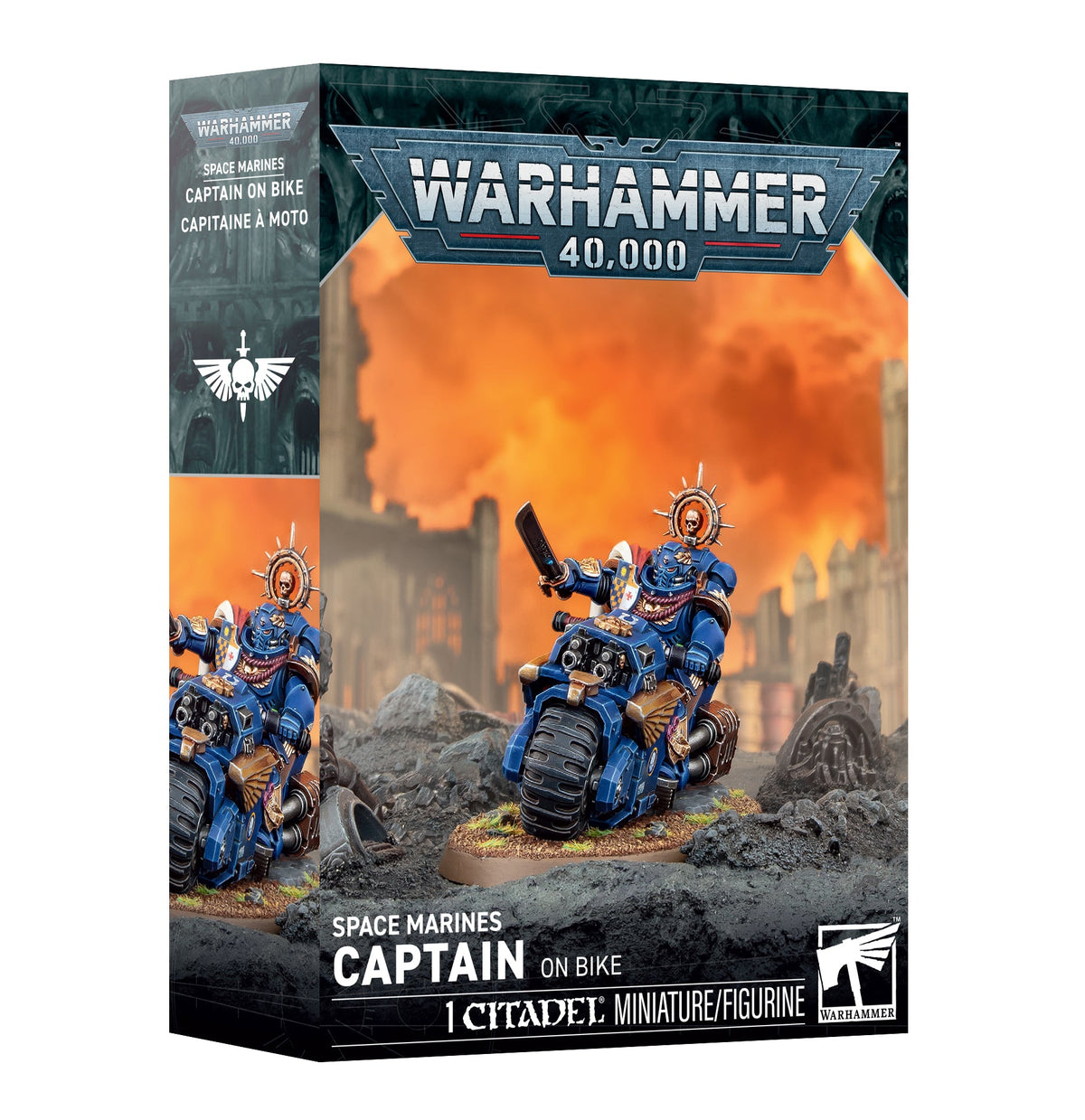 SPACE MARINES: CAPTAIN ON BIKE (Pre-Order) - Dark Crystal Cards