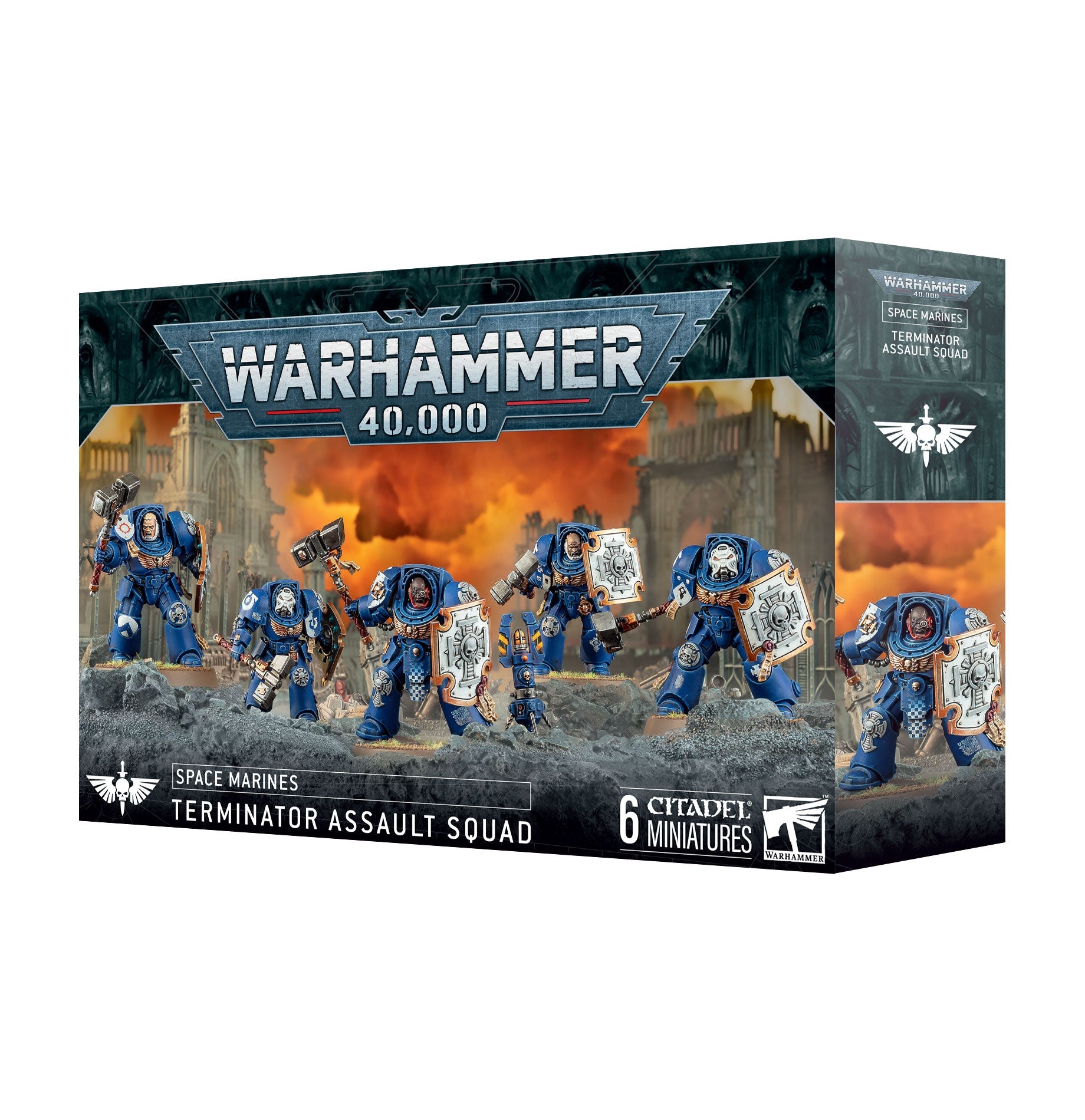 Space Marines Terminator Assault Squad Pre - order - Dark Crystal Cards