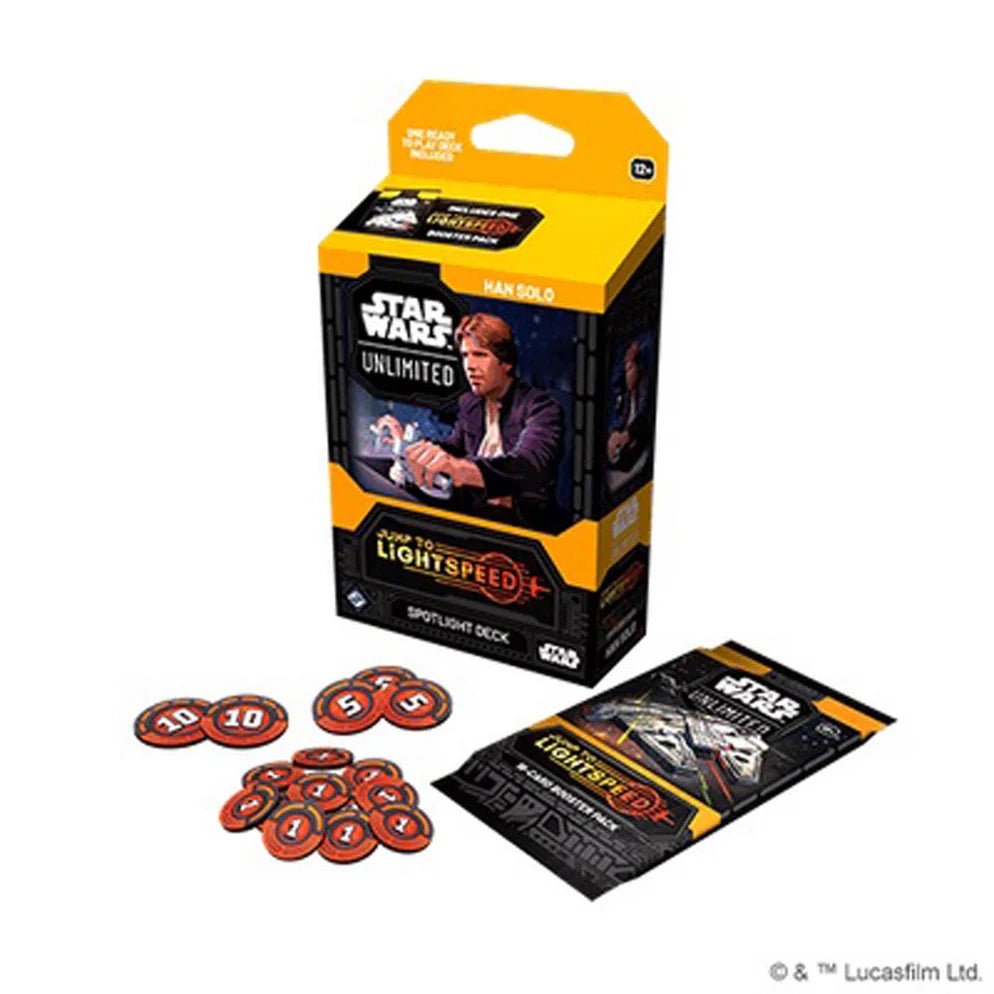 Star Wars Unlimited Jump to Lightspeed Spotlight Deck Han Solo Pre - order - Dark Crystal Cards