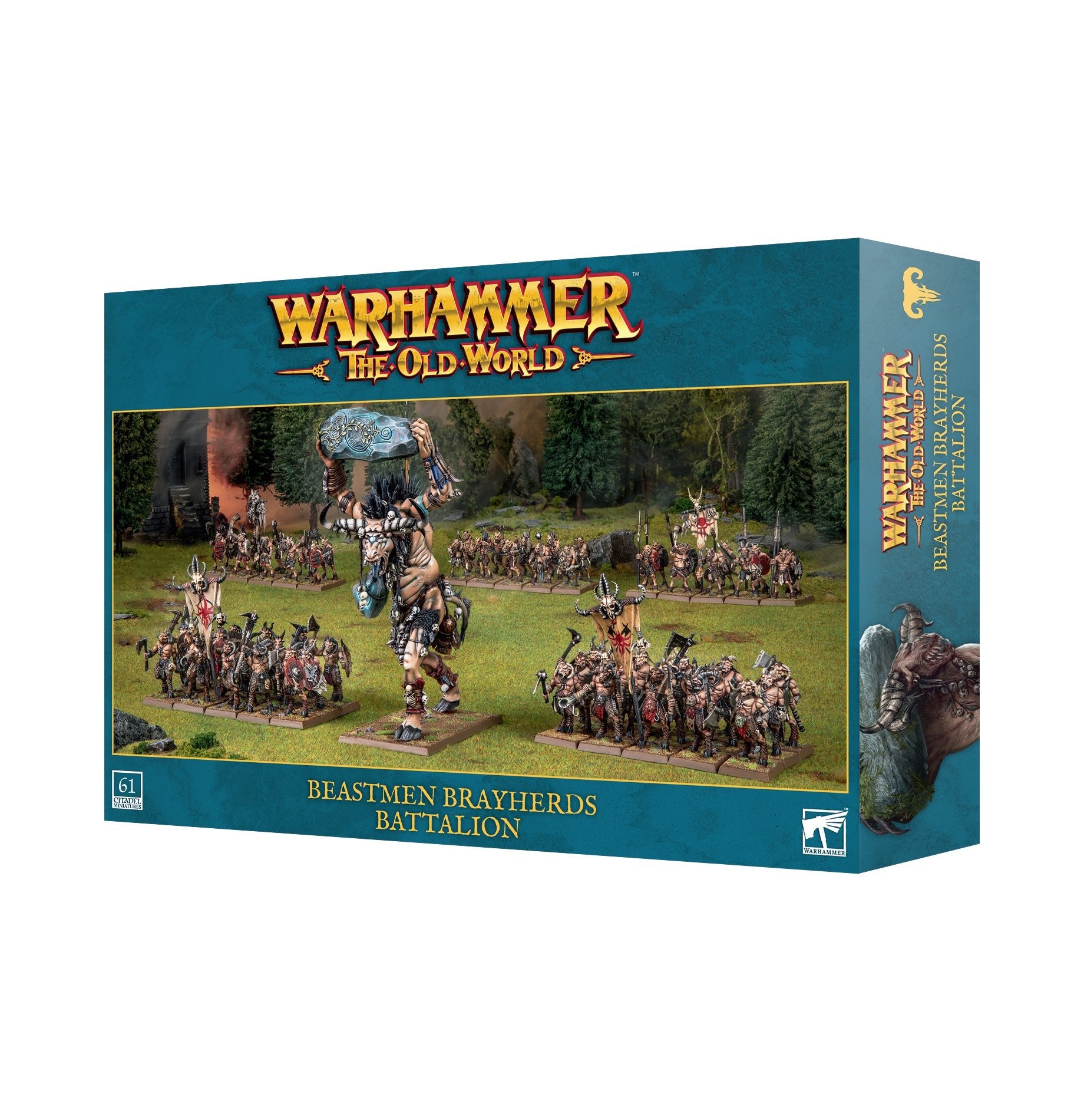 The Old World Beastmen Brayherds Battalion Pre - Order - Dark Crystal Cards