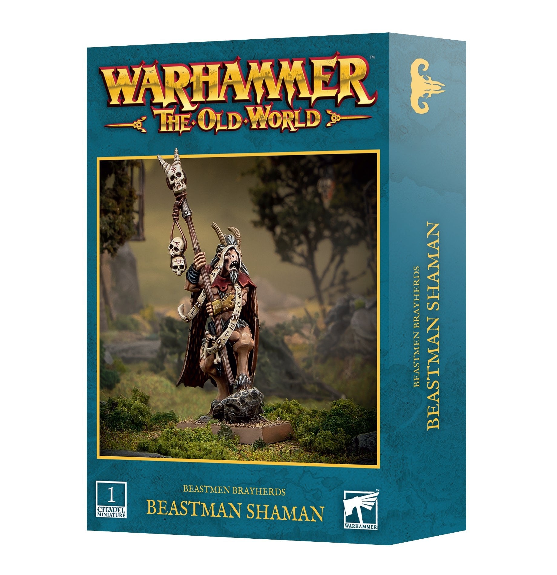 The Old World Beastmen Brayherds Beastman Shaman Pre - Order - Dark Crystal Cards