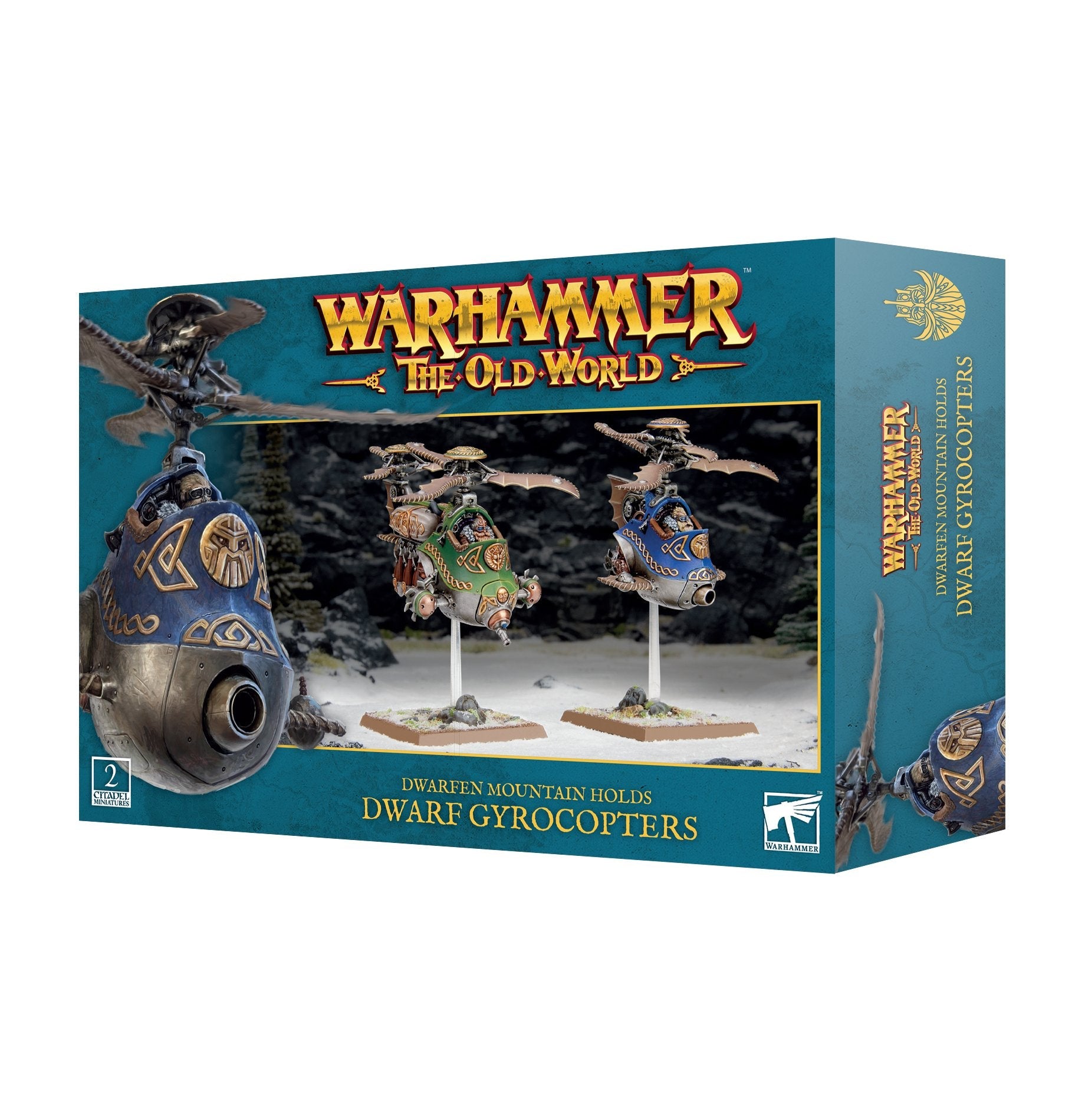 The Old World Dwarfen Mountain Holds Gyrocopters and Gyrobombers - Dark Crystal Cards