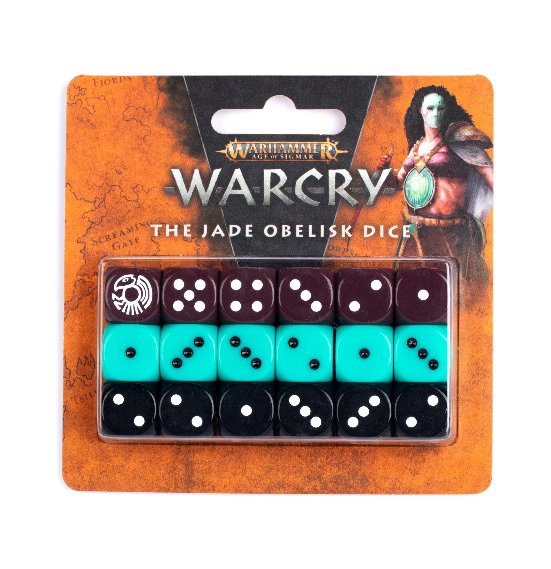 Warcry The Jade Obelisk Dice - Dark Crystal Cards