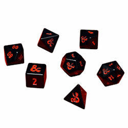 Heavy Metal Dice With Box 7 Piece Dungeons & Dragons