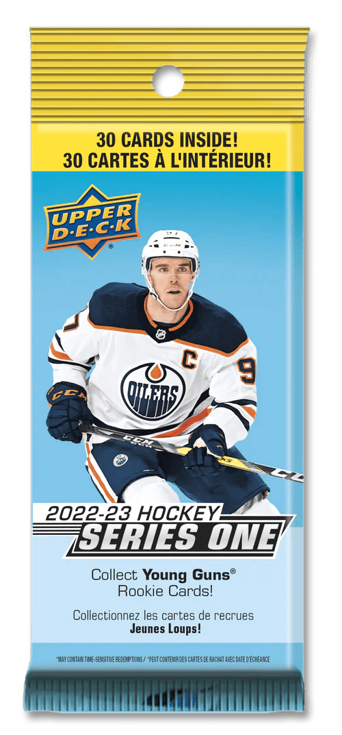 2022 - 23 Upper Deck Series 1 Hockey Fat Pack - Dark Crystal Cards