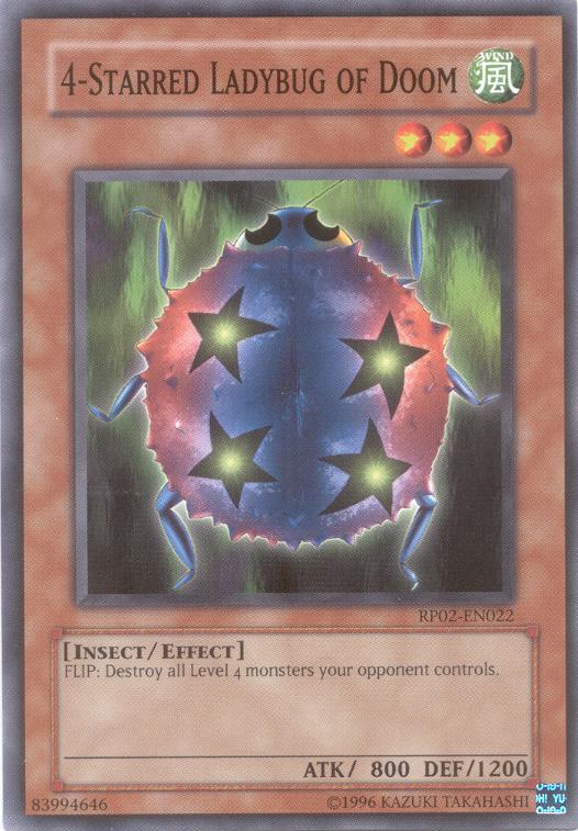 4 - Starred Ladybug of Doom [RP02 - EN022] Common - Dark Crystal Cards