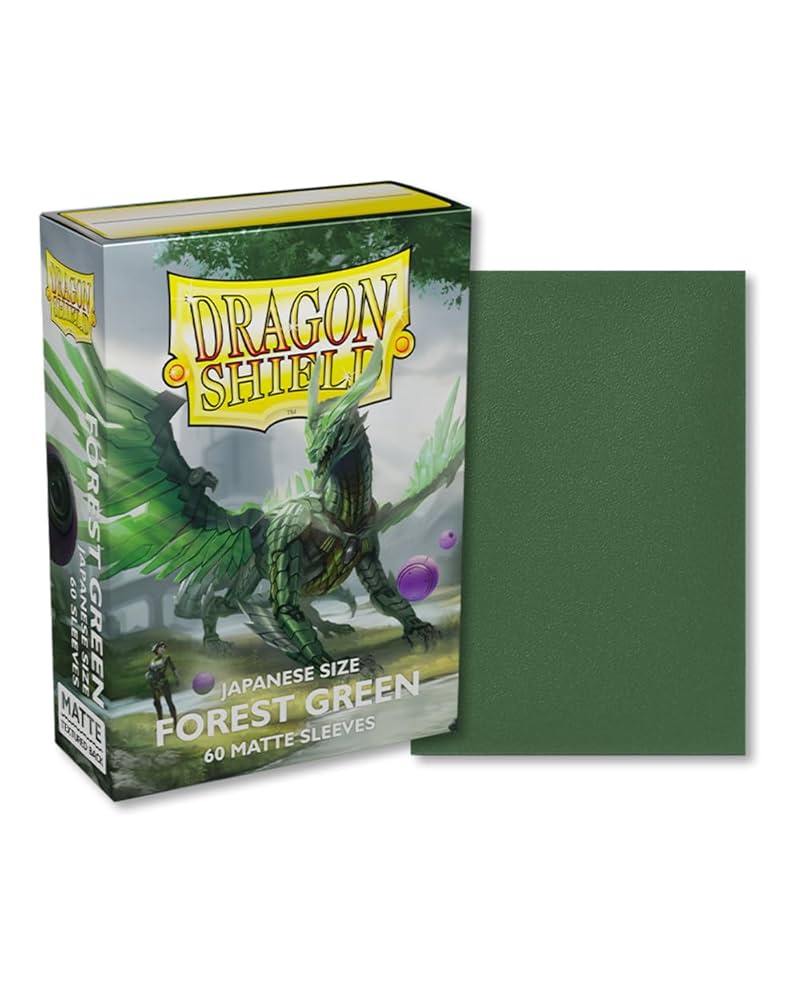 Dragon Shield Japanese Size Sleeve 100ct - Forest Green