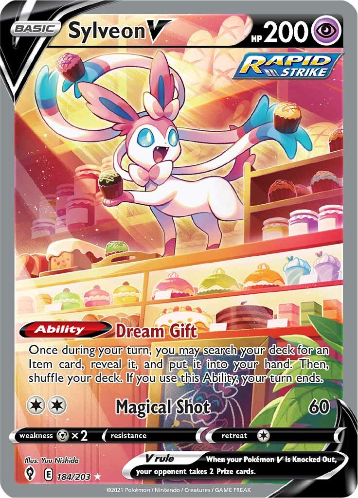 Sylveon V (184/203) [Sword & Shield: Evolving Skies]