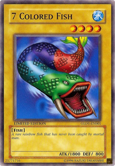 7 Colored Fish [GLD1 - EN001] Common - Dark Crystal Cards