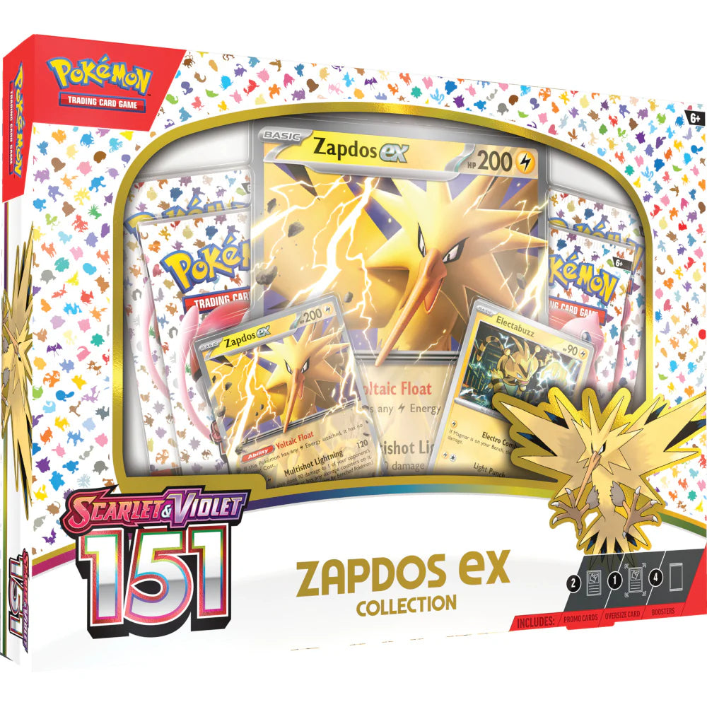 Pokemon Scarlet and Violet 151 ZAPDOS EX COLLECTION