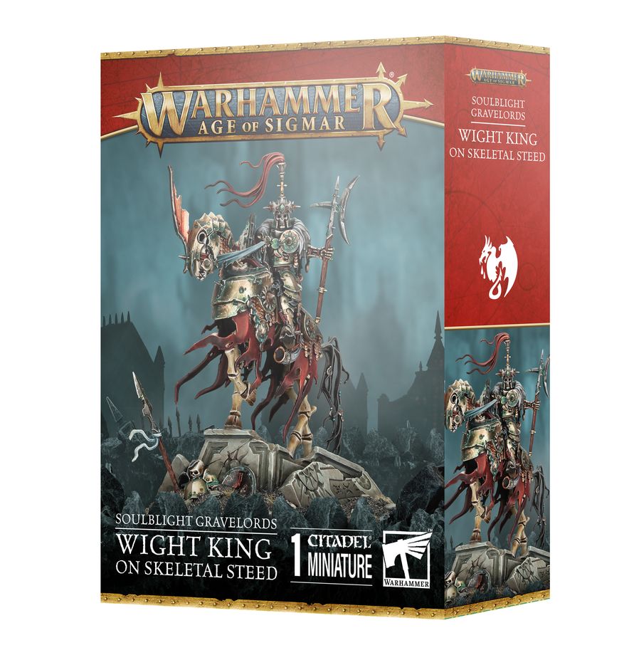 Soulblight Gravelords Wight King on Skeletal Steed