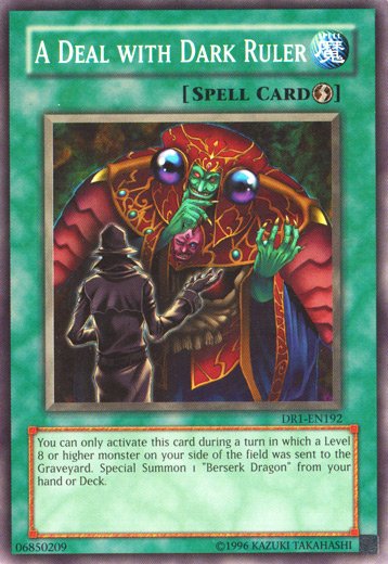 A Deal with Dark Ruler [DR1 - EN192] Common - Dark Crystal Cards