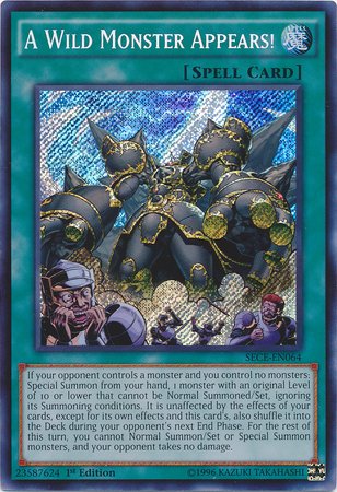 A Wild Monster Appears! [SECE - EN064] Secret Rare - Dark Crystal Cards