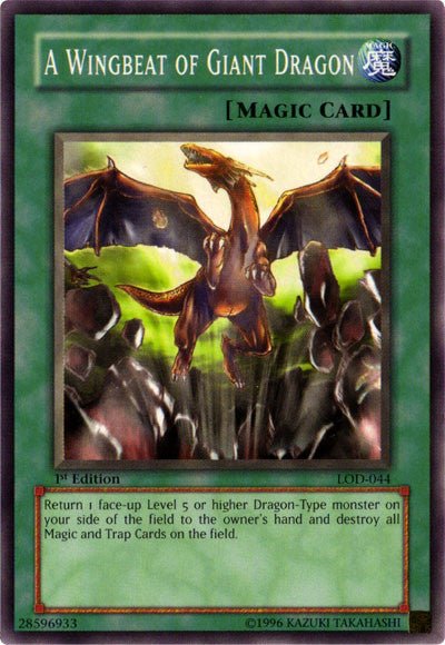 A Wingbeat of Giant Dragon [LOD - 044] Common - Dark Crystal Cards