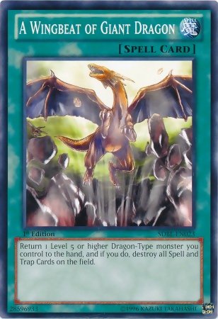 A Wingbeat of Giant Dragon [SDBE - EN023] Common - Dark Crystal Cards