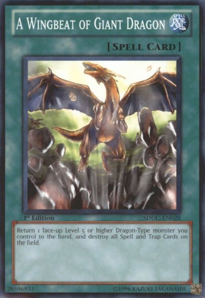 A Wingbeat of Giant Dragon [SDDC - EN028] Common - Dark Crystal Cards