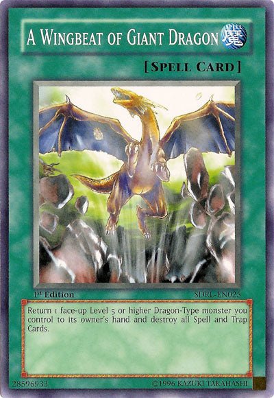 A Wingbeat of Giant Dragon [SDRL - EN025] Common - Dark Crystal Cards