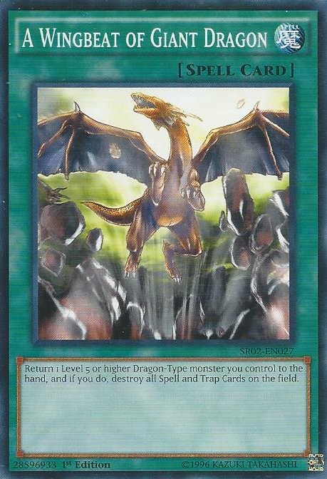 A Wingbeat of Giant Dragon [SR02 - EN027] Common - Dark Crystal Cards