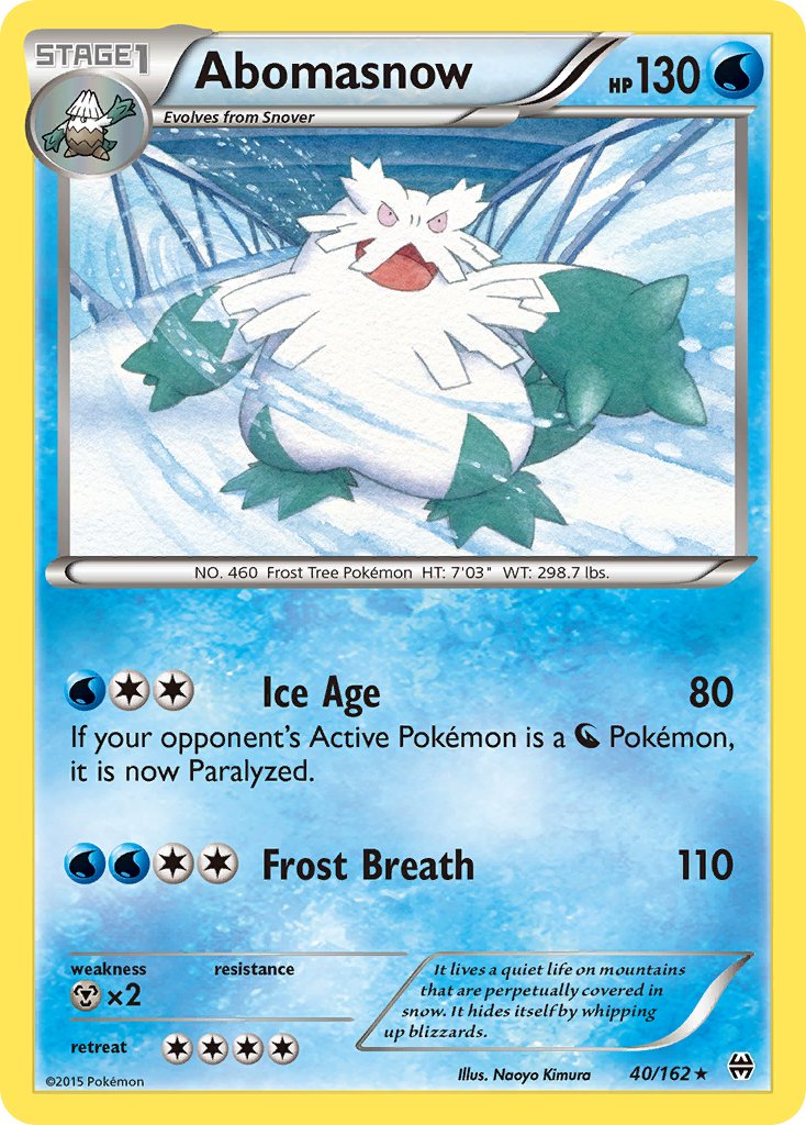 Abomasnow (40/162) [XY: BREAKthrough] - Dark Crystal Cards