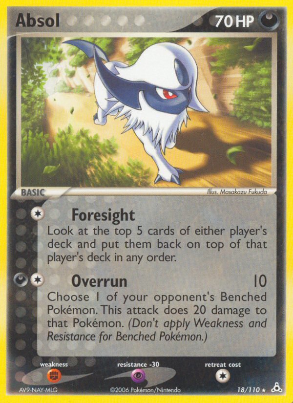 Absol (18/110) [EX: Holon Phantoms] - Dark Crystal Cards